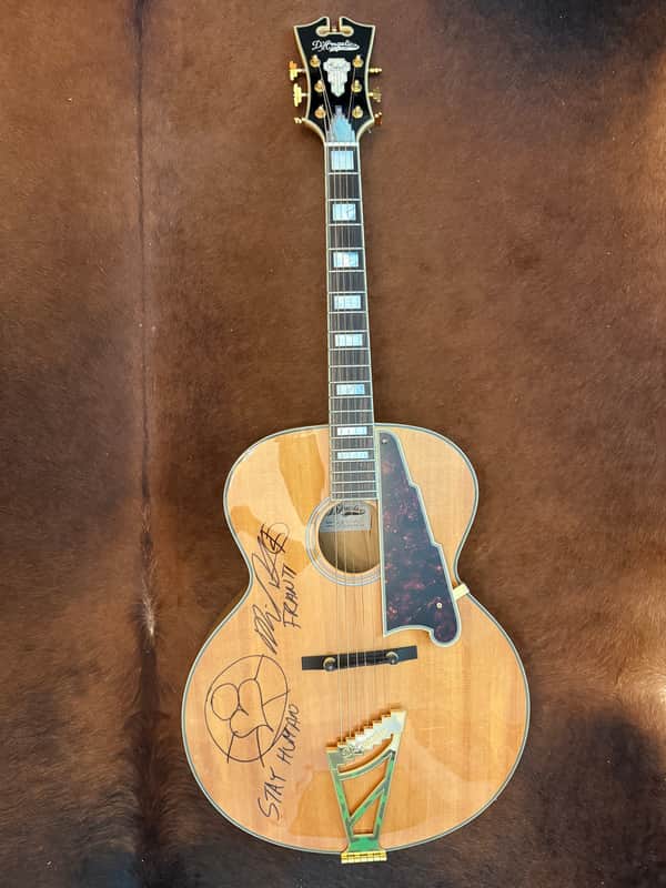 D'Angelico EX-63 - Natural - Signed by Michael Franti image 1