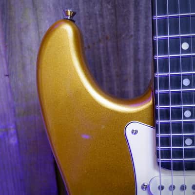 Los Gatos Guitars Model-S #LG1152 Gold Metallic image 11