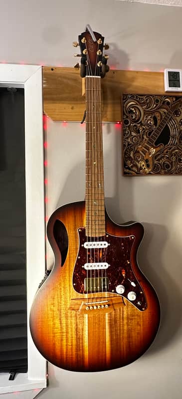 Cole Clark Thinline 2EC BLBL HSS - Black Sunburst image 1