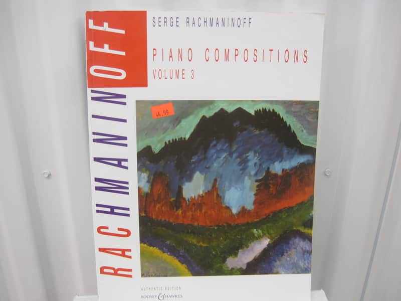 Serge Rachmaninoff Piano Compositions Volume 3 Sheet Music Song Book Songbook image 1