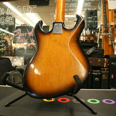 Maxitone 4-String Vintage Bass Made in Japan Pre-Ibanez Twin Pickup Early 1960s - Sunburst image 10
