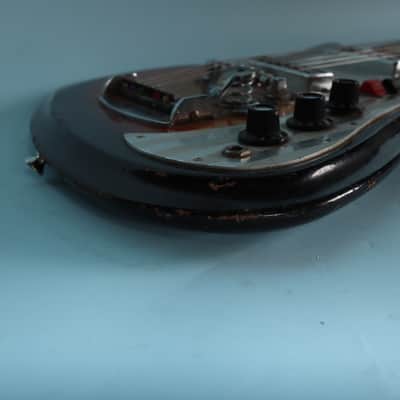Teisco Del Rey ET-230 Sharkfin Electric Guitar Silvertone K2L Tobacco Burst image 16