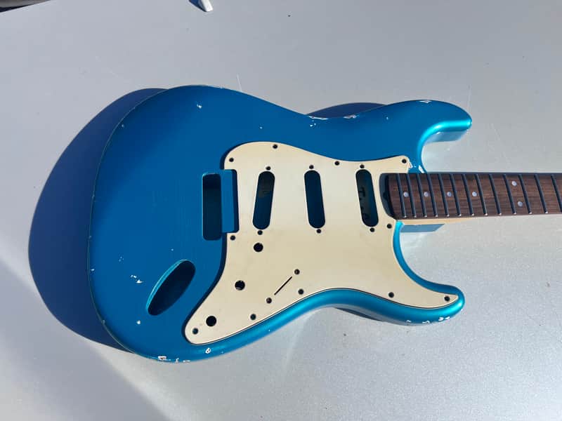 JVG ST BODY RELIC Reborn Old -Lake Placid Blue  Nitrocellulose  Lacquer  routed SSH Place your ORDER JVGuitars image 1
