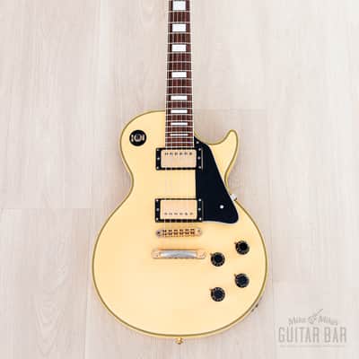 1983 Burny RLC-60 Custom Vintage Guitar Cream White w/ Case, Japan Fernandes image 2