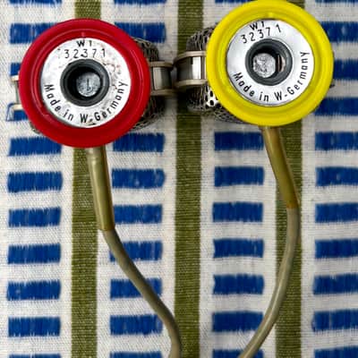 SERVICED 1960's Grundig GDSM 202 Stereo Dynamic Microphone Pair image 5