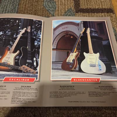 Vintage Circa 1985 St. Blues Guitar Catalog! Rare, Original Case, Paperwork! image 3