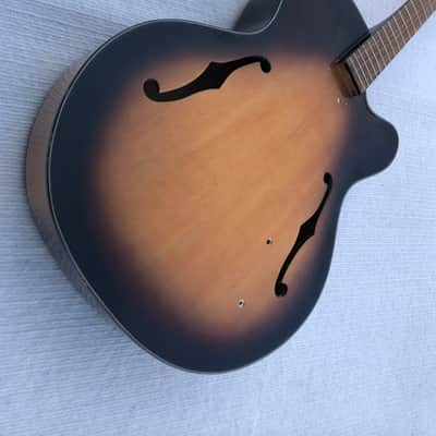 Hofner HCT-SL Hollow Body Jazz Guitar, Rosewood Fingerboard Neck image 2