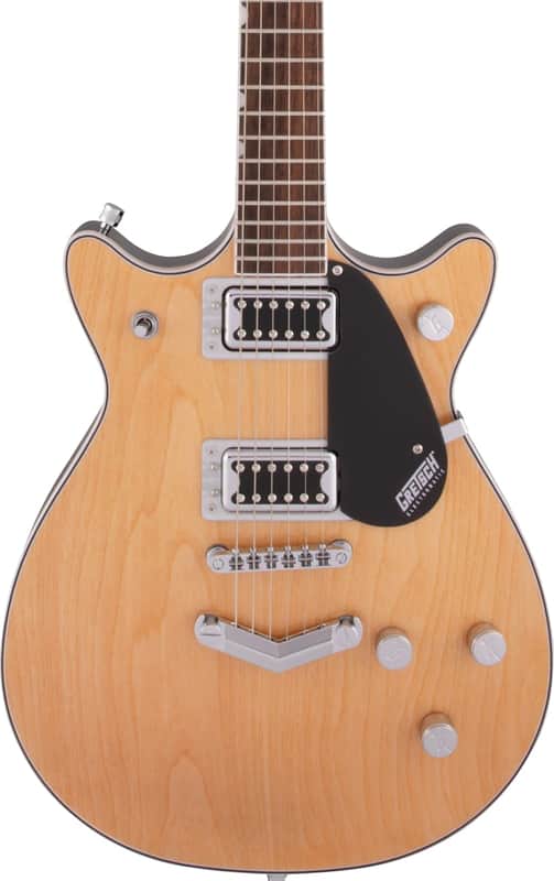 Gretsch G5222 Electromatic Double Jet BT Guitar with V-Stoptail. Laurel FB, Aged Natural image 1