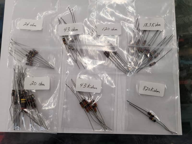 Bag Of Various Capacitors   Brown image 1