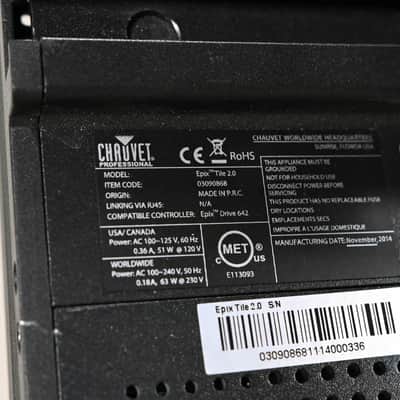 Chauvet Epix Tile 2.0 12 x 12 LED Pixel Array CG008KP image 9