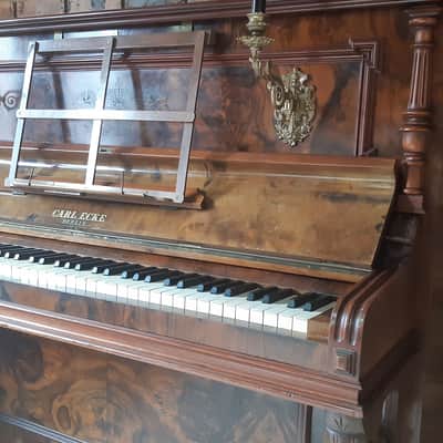 Rare German Antique Carl Ecke Upright Piano Circa 1890 image 2