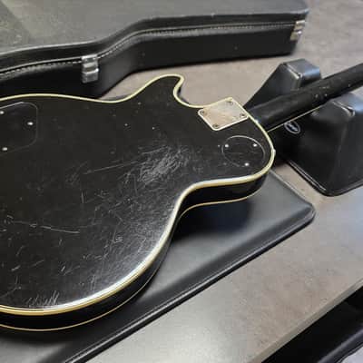 1969 Jedson Les Paul Standard David Gilmour Black Heavy Relic Aged Road Worn Vintage late 60s early 70s British UK brand Made in Japan MIJ MJ RARE Singlecut LP Artist Japanese Electric Guitar Open Book Headstock image 16
