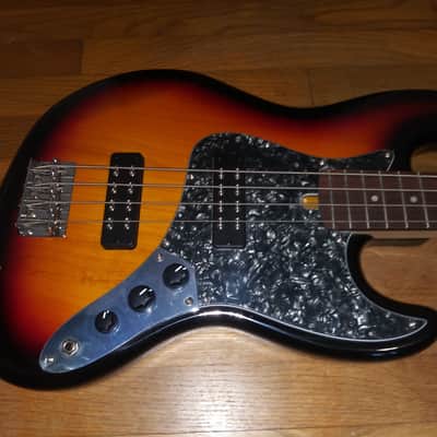 Bacchus BJB Jazz Bass w/Dual Humbucker Sunburst 9 lbs image 7