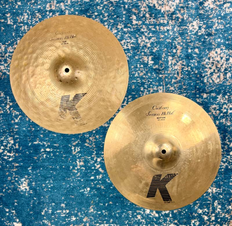 Don’t pay £557!! STEVE GADD 14” Zildjian K CUSTOM SESSION Hihats 993g 990g image 1