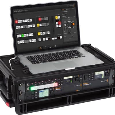 SKB 1SKB-ISF2U iSeries 2U 12.25" Deep Studio Flyer TSA Molded Rolling Audio Rack Case image 6