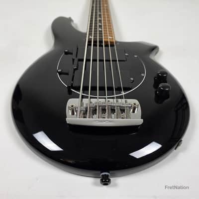Ernie Ball Music Man John Myung Bongo HH 6-String Bass Black w/ Gator Bag 8.56lbs S08050 image 7