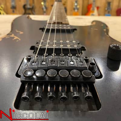 CHARVEL Pro-Mod Relic San Dimas Style 1 HH FR PF, Pau Ferro Fingerboard, Weathered Black image 5