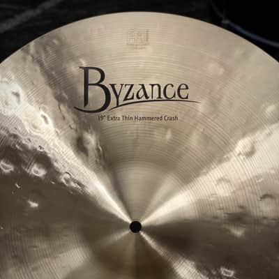 Meinl 19" Byzance Traditional Extra Thin Hammered Crash Cymbal - Traditional image 2