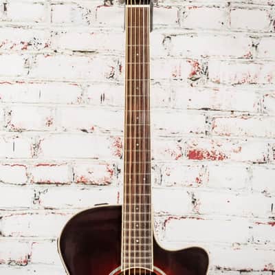 YAMAHA APX600 OVS OLD VIOLIN SUNBURST APX THINLINE CUTAWAY A//E image 3