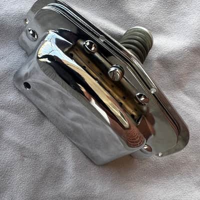 Harmony / Silvertone Bobkat Silhouette Guitar Tailpiece 1960’s - Chrome image 2