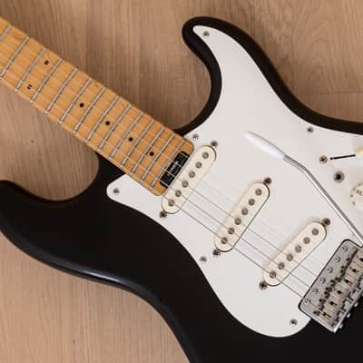 1990s Levinson Blade Texas Standard Vintage S-Style Electric Guitar Black, Japan image 6