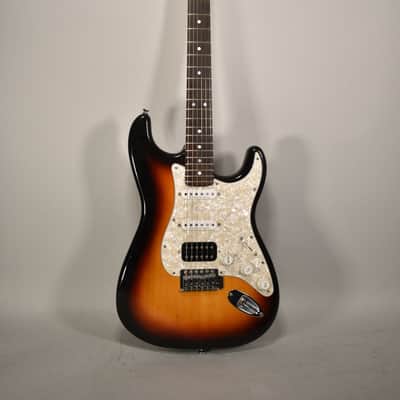 HSS Partscaster Strat Type Sunburst Finish Electric Guitar image 1