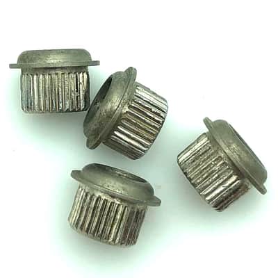 Lot of 4 Vintage Fender? Deluxe Tuner Bushings - Nickel image 3