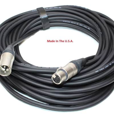 LASE 50 Ft DMX Lighting Cable W/ NEUTRIK NC3MXX 3-Pin XLR Male to NC3FXXX Female image 2