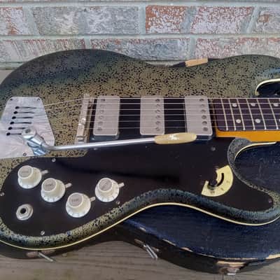 Vintage Circa 1965 Hofner 173 "Brokat" Vinyl Finish Electric Guitar w/ Original Hardshell Case! image 4