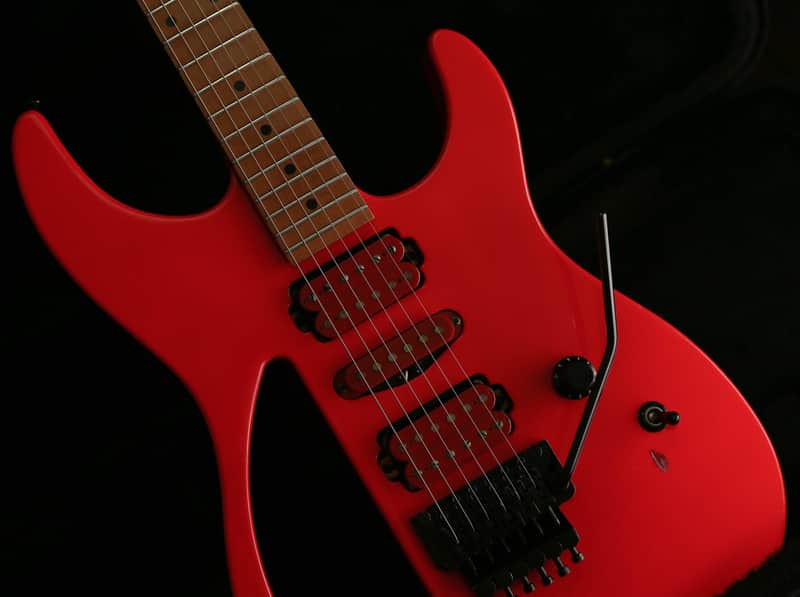 Kramer CK110 Tatsuya Signature Model Red/Orange & Kinsman Hard Case image 1