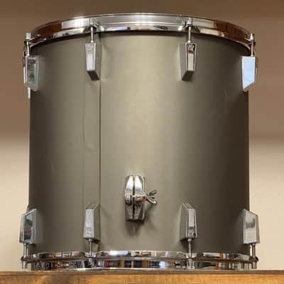 1980's Sonor Performer 16" Hi-tech Grey 16x16 Floor Tom image 8