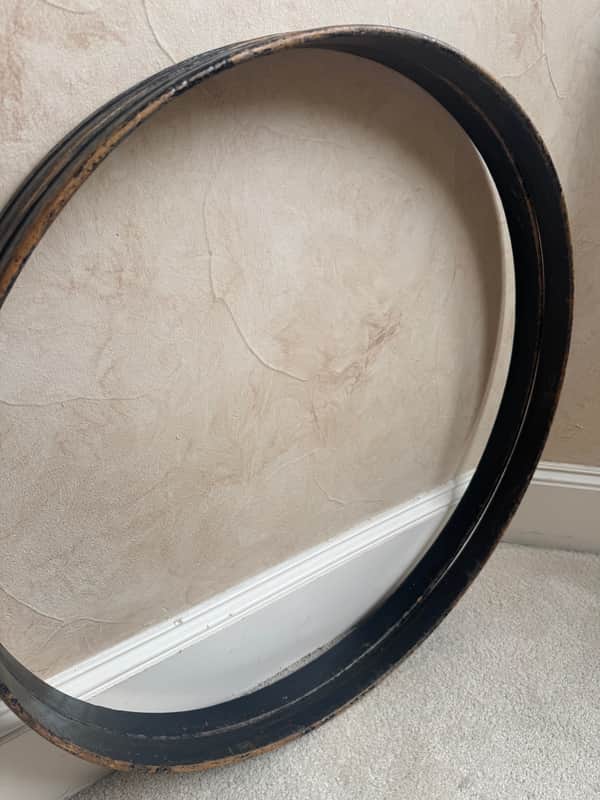 Ludwig Two Vintage WFL 28” Bass Drum Hoop - 1 5/8” (1/2” inlay groove) 50s 60s - Wood image 1