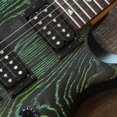 Owned By Orianthi! 2017 PRS SE Swamp Ash CE 24 Limited Edition Sandblasted Green Signed By Alice Cooper & Orianthi + OGB image 7