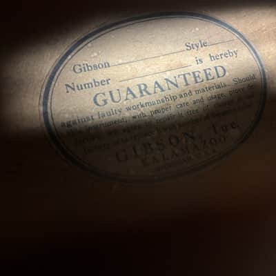 Gibson L-7 Advanced Picture Frame Sunburst 1939 w/ OHSC image 3