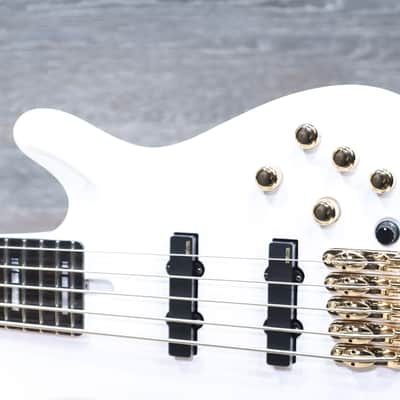 Yamaha BBNE2 Nathan East Signature Model 5-String White Electric Bass w/Case image 4