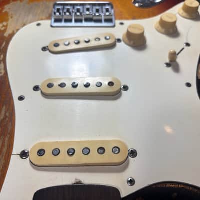 Fender Stratocaster Hardtail 1959 - Sunburst Lefty image 6