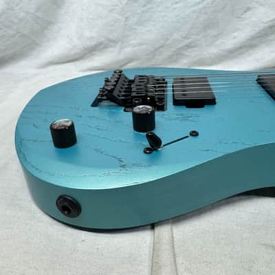Kiesel A2 6 6-string Guitar with Gig Bag - Blue Mist Metallic image 17