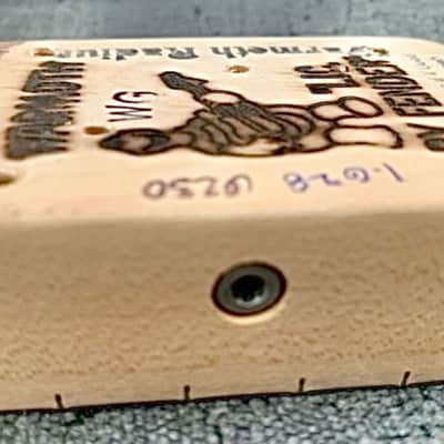 CUSTOM WARMOTH MAPLE STRAT / STRATOCASTER (BEE / BUMBLEBEE) BLACK-HEADSTOCK LOADED NECK image 10