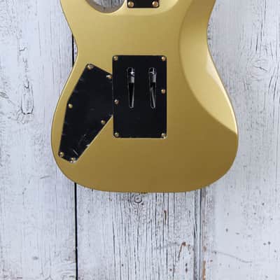 ESP LTD '87 Series Mirage Deluxe '87 Solid Body Electric Guitar Metallic Gold image 7