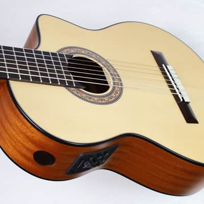 NEW Cathedral Model 107CEL SP 7-String Classical Harp Guitar w/Spruce Top, Pickup, Cutaway, Sound Port, w/SoftCase image 20