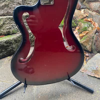 Series 10 “Ampeg Scroll” Style Bass 1990’s with Hard Stock Case image 5