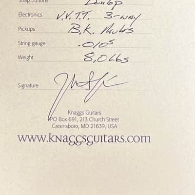 Knaggs Kenai - Charcoal Burst - T2 Maple Top - Gloss - OHSC - Call for Best Price !!! image 7