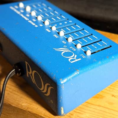 Vintage Ross 10 Band Graphic Equalizer 1980s - Blue image 3