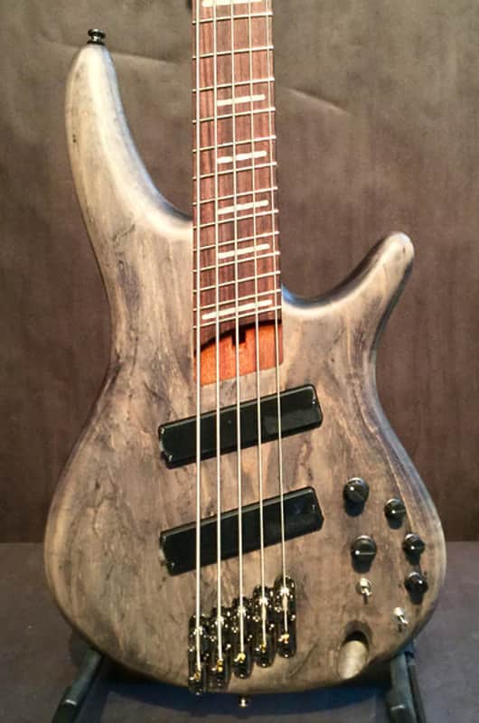 Ibanez SRFF805BKS Fanned Fret 5 String Electric Bass image 1