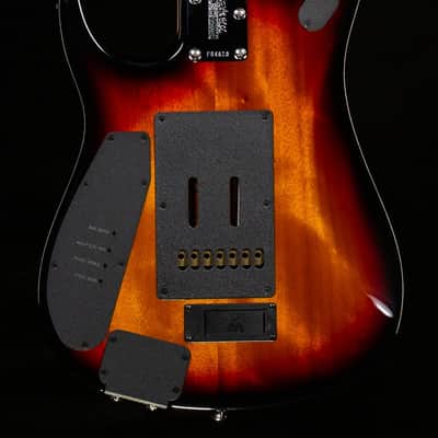 Ernie Ball Music Man JP15 7 string Tiger Eye Quilt Top (610) image 4