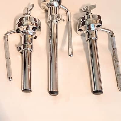 UNMARKED LOT OF 3 TOM ARM TUBES=7/8" to 10.5mm RODS - CHROME- FREE SHIP TO C-USA! image 3