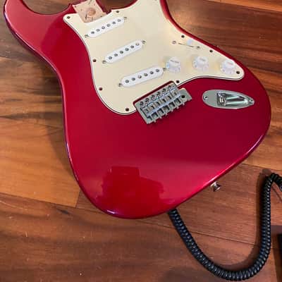Fender MIM Candy Apple Red Standard Strat Stratocaster Alder Body w Bridge Hdw image 7