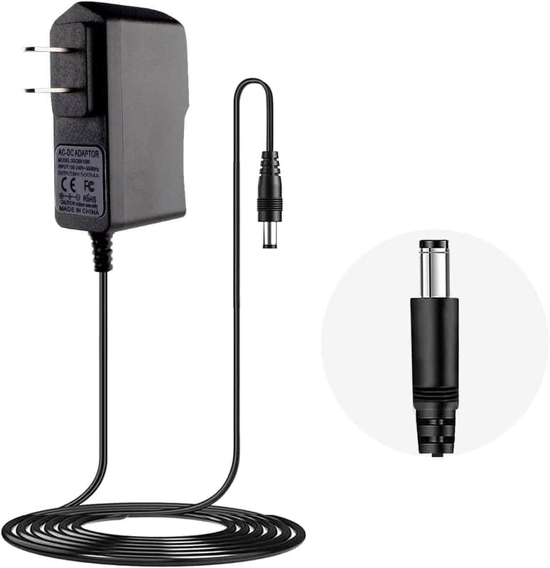 9V DC 500mA Power Supply Center Negative for Guitar Pedals 9 Volt AC DC Power Cord Adapter for Behringer Boss Zoom 1 Spot image 1