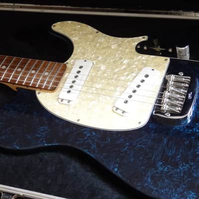 G&L ASAT USA Bowling Ball Blue Swirl image 1