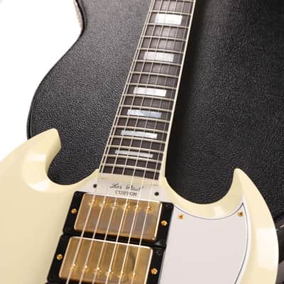 Gibson Custom Shop 1961 SG Custom Stopbar VOS Classic White 2021 image 11
